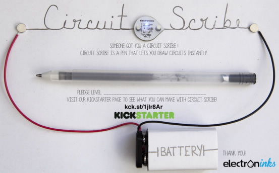 【智能界大百科】Circuit Scribe一支可以讓紙模型動(dòng)起來的筆